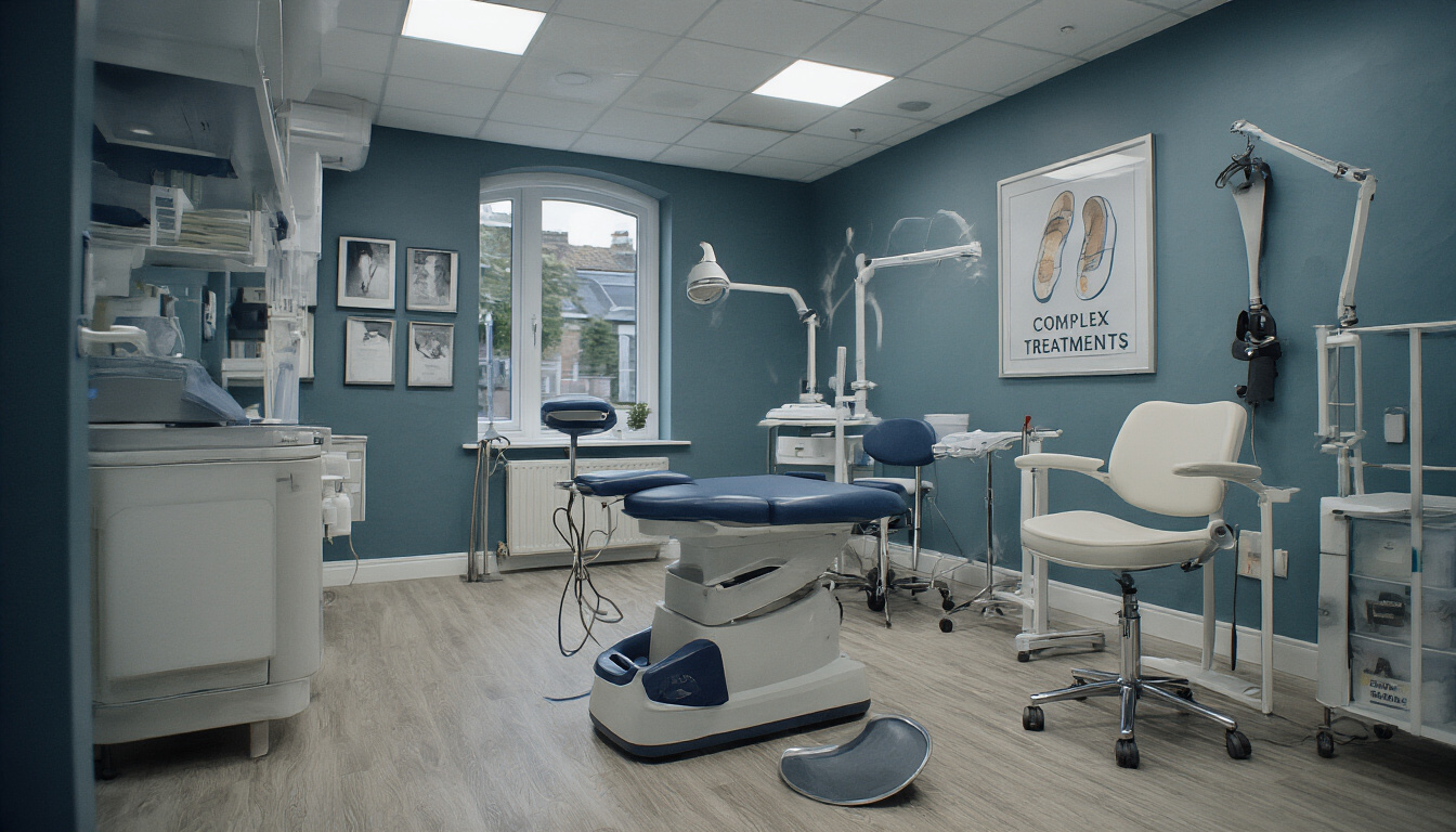 Clinical podiatry credentials and equipment