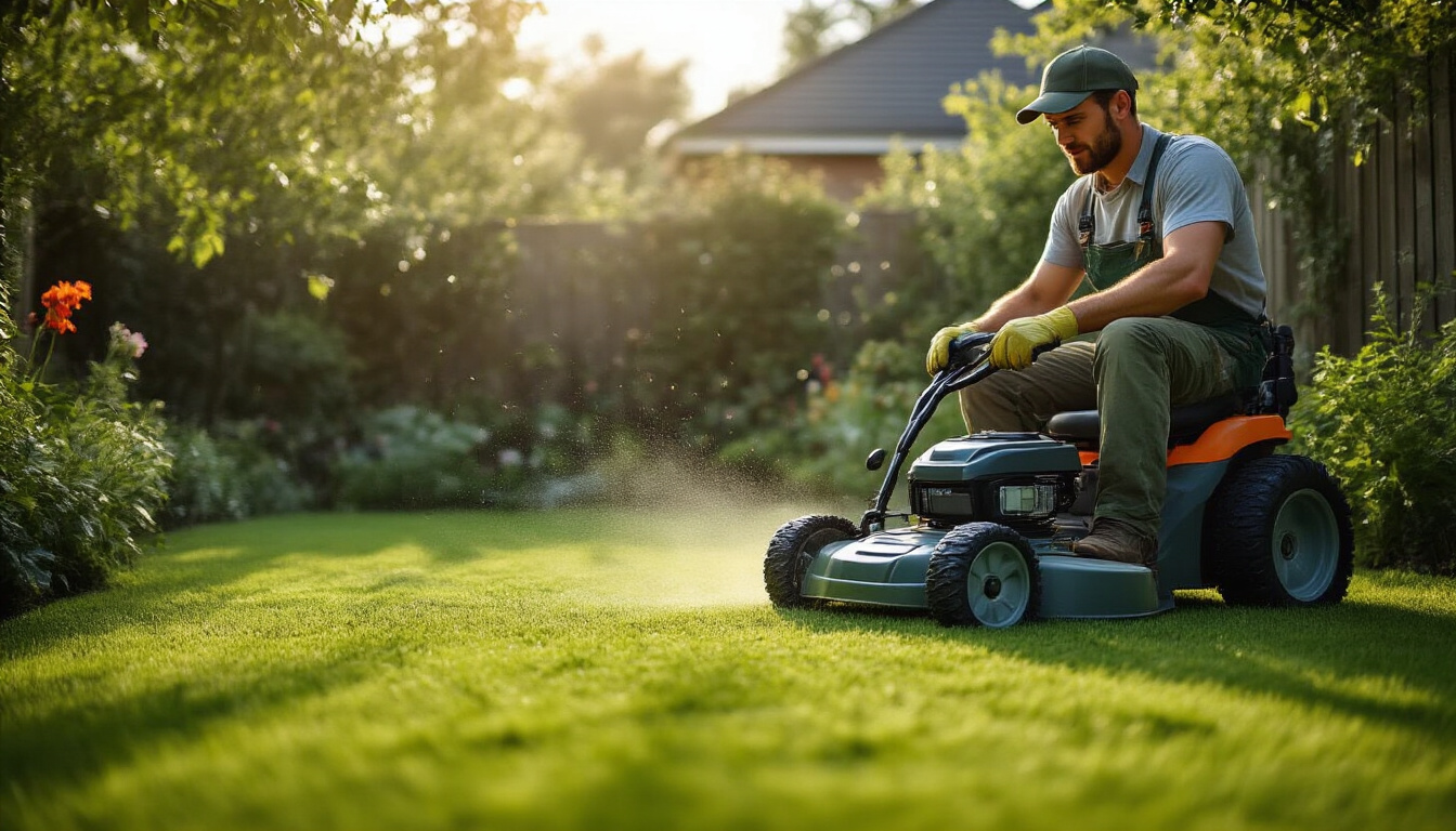 Beautiful domestic garden maintenance showcase