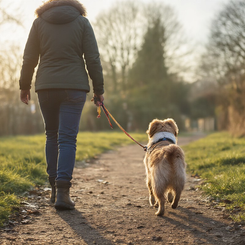 Dog exploring natural walking routes in E17